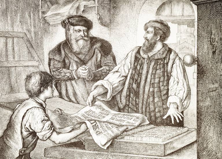 Johannes Gutenberg từng phải vay tiền để triển khai ý tưởng 