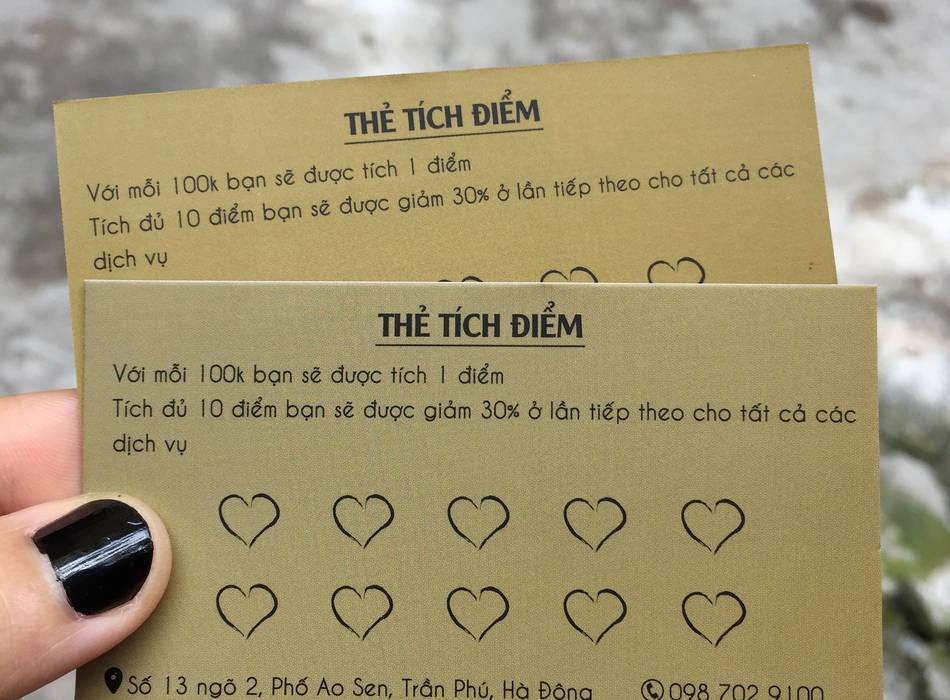 Thẻ tích điểm xây dựng lượng khách hàng trung thành