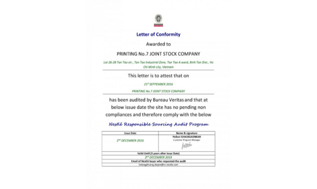 SMETA Certificate