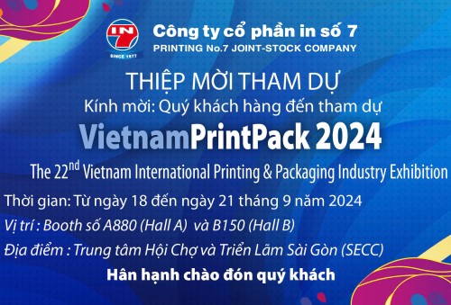 THƯ MỜI THAM DỰ TRIỂN LÃM QUỐC TẾ IN ẤN VÀ BAO BÌ – VIETNAM PRINT PACK 2024